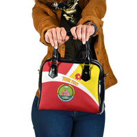 Personalized Ethiopia Amhara Region Shoulder Handbag Coat Of Arms With Map