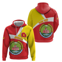 Personalized Ethiopia Amhara Region Zip Hoodie Coat Of Arms With Map