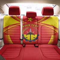 Personalized Ethiopia Tigray Region Back Car Seat Cover Coat Of Arms With Map