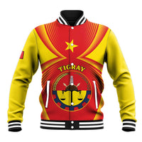 Personalized Ethiopia Tigray Region Baseball Jacket Coat Of Arms With Map