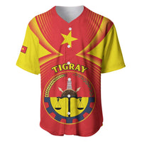 Personalized Ethiopia Tigray Region Baseball Jersey Coat Of Arms With Map