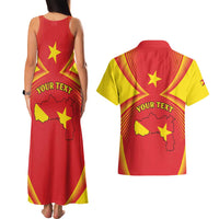 Personalized Ethiopia Tigray Region Couples Matching Tank Maxi Dress and Hawaiian Shirt Coat Of Arms With Map
