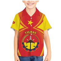 Personalized Ethiopia Tigray Region Family Matching Mermaid Dress and Hawaiian Shirt Coat Of Arms With Map