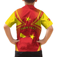 Personalized Ethiopia Tigray Region Family Matching Off Shoulder Short Dress and Hawaiian Shirt Coat Of Arms With Map