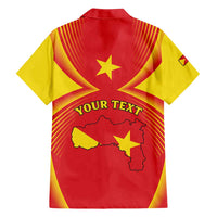 Personalized Ethiopia Tigray Region Family Matching Off Shoulder Short Dress and Hawaiian Shirt Coat Of Arms With Map