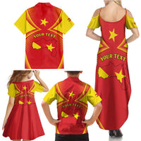 Personalized Ethiopia Tigray Region Family Matching Summer Maxi Dress and Hawaiian Shirt Coat Of Arms With Map