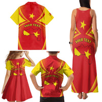 Personalized Ethiopia Tigray Region Family Matching Tank Maxi Dress and Hawaiian Shirt Coat Of Arms With Map