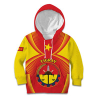 Personalized Ethiopia Tigray Region Kid Hoodie Coat Of Arms With Map