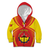 Personalized Ethiopia Tigray Region Kid Hoodie Coat Of Arms With Map