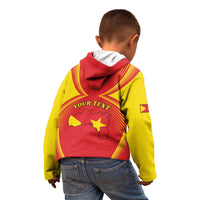 Personalized Ethiopia Tigray Region Kid Hoodie Coat Of Arms With Map