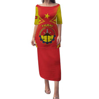 Personalized Ethiopia Tigray Region Puletasi Coat Of Arms With Map