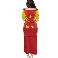 Personalized Ethiopia Tigray Region Puletasi Coat Of Arms With Map