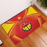 Personalized Ethiopia Tigray Region Rubber Doormat Coat Of Arms With Map