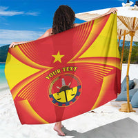 Personalized Ethiopia Tigray Region Sarong Coat Of Arms With Map