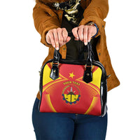 Personalized Ethiopia Tigray Region Shoulder Handbag Coat Of Arms With Map