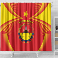 Personalized Ethiopia Tigray Region Shower Curtain Coat Of Arms With Map