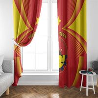 Personalized Ethiopia Tigray Region Window Curtain Coat Of Arms With Map