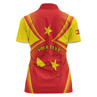Personalized Ethiopia Tigray Region Women Polo Shirt Coat Of Arms With Map