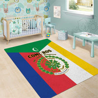 Comoros Area Rug Coat Of Arms Flag Style