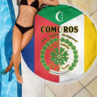 Comoros Beach Blanket Coat Of Arms Flag Style