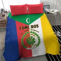 Comoros Bedding Set Coat Of Arms Flag Style
