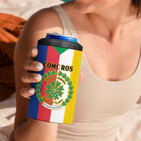 Comoros 4 in 1 Can Cooler Tumbler Coat Of Arms Flag Style