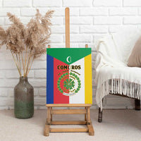 Comoros Canvas Wall Art Coat Of Arms Flag Style