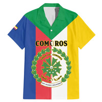 Comoros Family Matching Mermaid Dress and Hawaiian Shirt Coat Of Arms Flag Style
