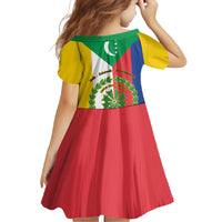 Comoros Family Matching Off Shoulder Maxi Dress and Hawaiian Shirt Coat Of Arms Flag Style