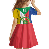 Comoros Family Matching Tank Maxi Dress and Hawaiian Shirt Coat Of Arms Flag Style