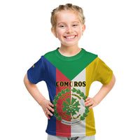 Comoros Kid T Shirt Coat Of Arms Flag Style