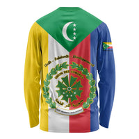 Comoros Long Sleeve Shirt Coat Of Arms Flag Style