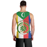 Comoros Men Tank Top Coat Of Arms Flag Style