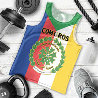 Comoros Men Tank Top Coat Of Arms Flag Style
