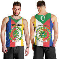 Comoros Men Tank Top Coat Of Arms Flag Style