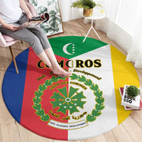 Comoros Round Carpet Coat Of Arms Flag Style