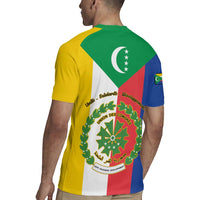 Comoros Rugby Jersey Coat Of Arms Flag Style