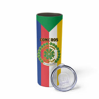 Comoros Skinny Tumbler Coat Of Arms Flag Style