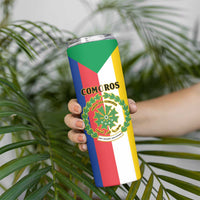 Comoros Skinny Tumbler Coat Of Arms Flag Style