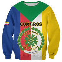 Comoros Sweatshirt Coat Of Arms Flag Style