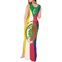 Comoros Tank Maxi Dress Coat Of Arms Flag Style