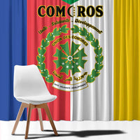 Comoros Window Curtain Coat Of Arms Flag Style