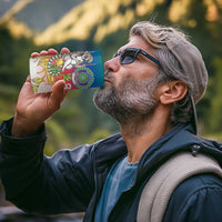 Comoros Mongoose Lemur 4 in 1 Can Cooler Tumbler Coat Of Arms With Ylang Ylang