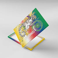 Comoros Mongoose Lemur Canvas Wall Art Coat Of Arms With Ylang Ylang