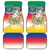 Comoros Mongoose Lemur Car Mats Coat Of Arms With Ylang Ylang