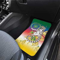 Comoros Mongoose Lemur Car Mats Coat Of Arms With Ylang Ylang