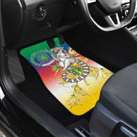 Comoros Mongoose Lemur Car Mats Coat Of Arms With Ylang Ylang