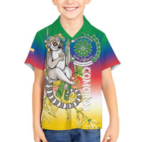 Comoros Mongoose Lemur Kid Hawaiian Shirt Coat Of Arms With Ylang Ylang