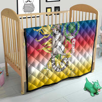 Comoros Mongoose Lemur Quilt Coat Of Arms With Ylang Ylang