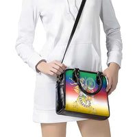 Comoros Mongoose Lemur Shoulder Handbag Coat Of Arms With Ylang Ylang